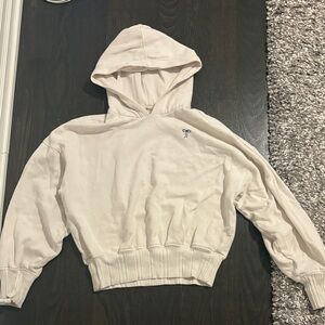 Aerie Cream Hooded Sweater